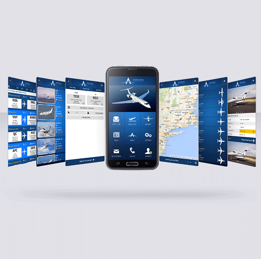 La platform mondiale de rservation d'avions priv